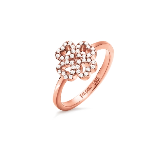 Miss Heart4Heart Rose Gold Plated Chevalier Ring-
